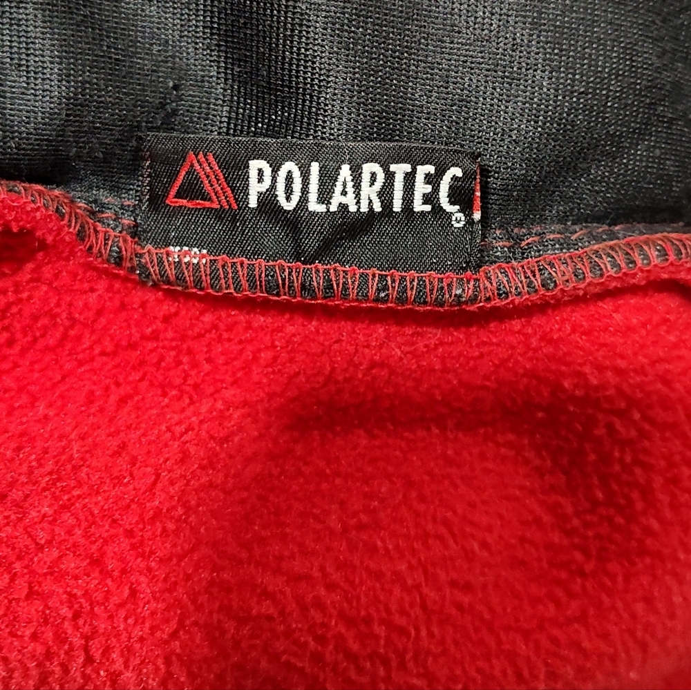 Lands End Women's Regular Red Fleece Full Zip Jacket Size, Polartec, Large 14-16 - Picture 11 of 11